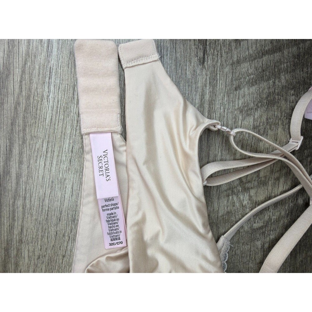 Victoria's Secret Body By Victoria Perfect Shape Push-Up Bra 32C Nude 163907-SFX - Picture 5 of 10